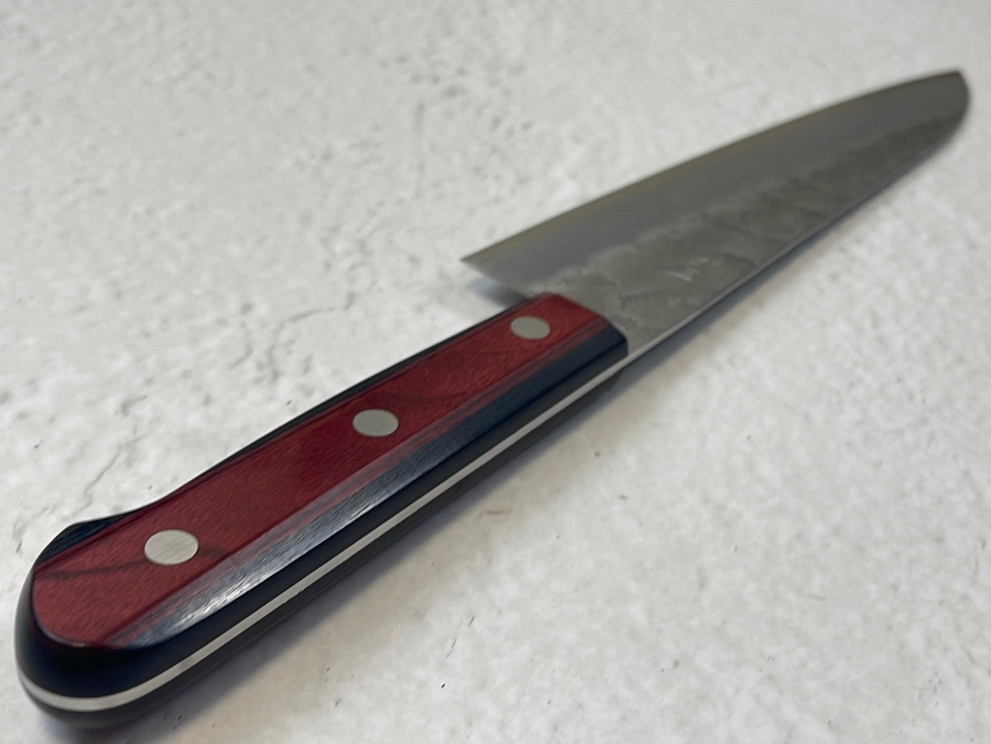 Tsunehisa G3 Nashiji Red Gyuto 180mm - Made in Japan 🇯🇵