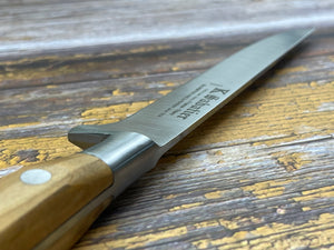 K Sabatier Boning Knife 130mm - CARBON STEEL - OLIVE WOOD HANDLE
