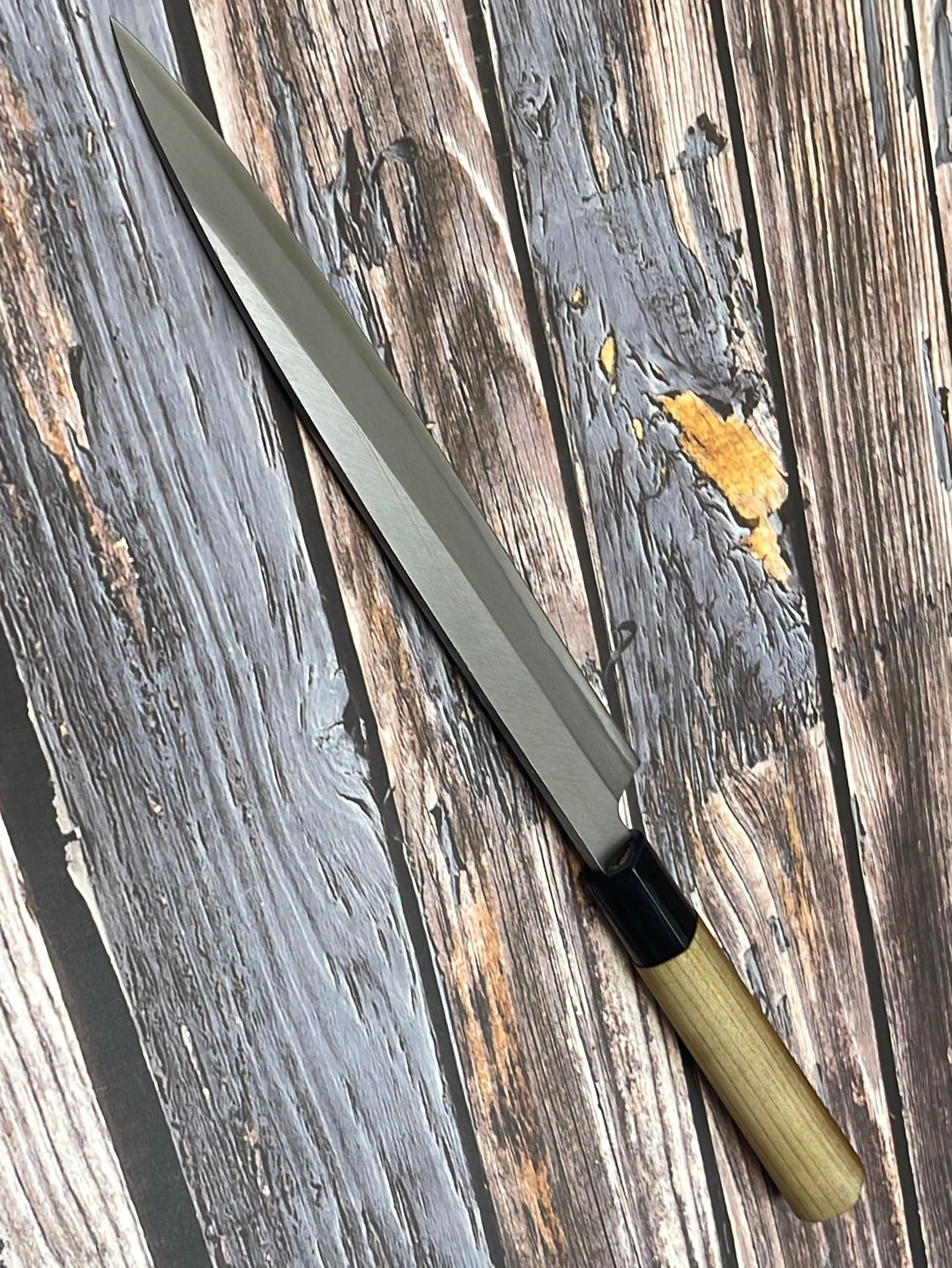Vintage Japanese Yanagiba Knife 200mm Made in Japan  🇯🇵 Carbon Steel 876