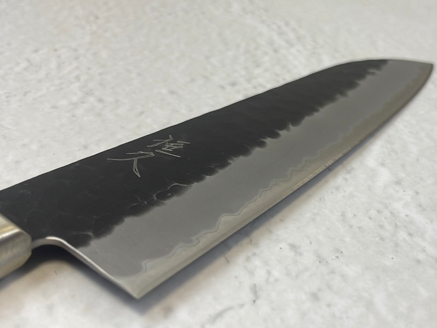 Tsunehisa AS Stainless Santoku Knife 180mm - Made in Japan 🇯🇵 Brown Pakka Wood Handle