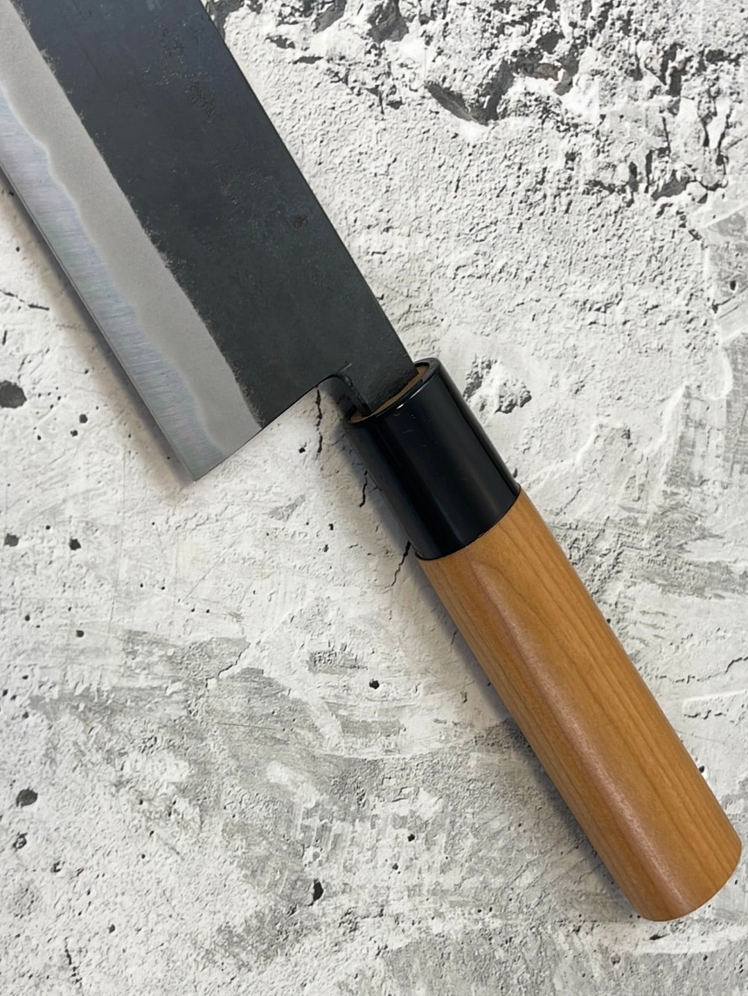 Hinokuni Shirogami #1 Bunka Knife 180mm Cherry Wood Handle - Made in Japan 🇯🇵