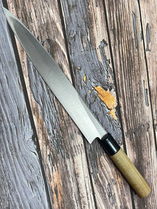 Vintage Japanese Yanagiba Knife 200mm Made in Japan  🇯🇵 Carbon Steel 876