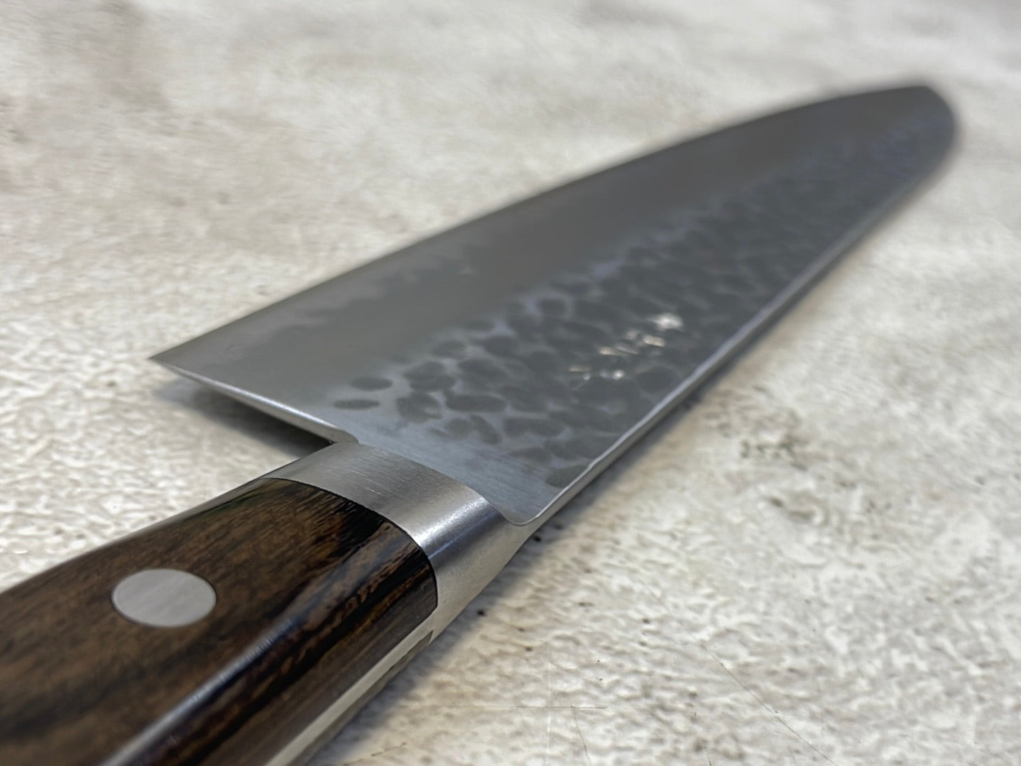 Tsunehisa Aokami Super Gyuto 210mm Brown Pakka Wood Handle - Made in Japan 🇯🇵