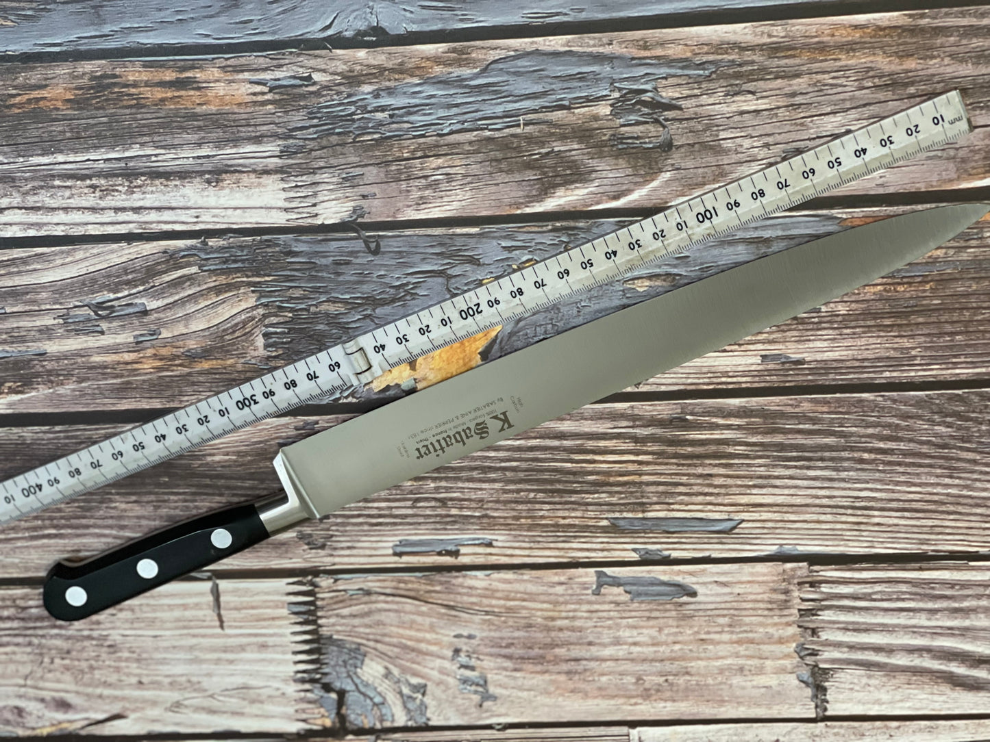 K Sabatier Authentique Slicing Knife 300mm - HIGH CARBON STEEL Made In France