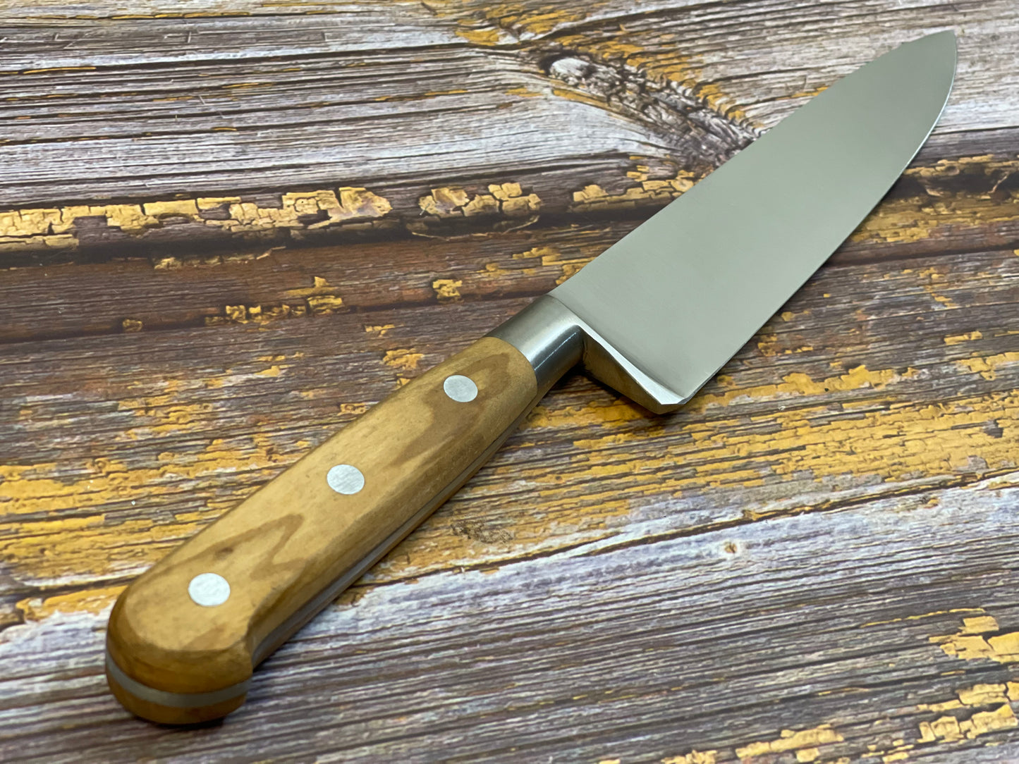 K Sabatier Chef Knife 150mm - HIGH CARBON STEEL - OLIVE WOOD HANDLE