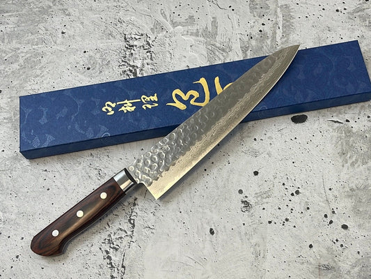 Tsunehisa VG10 Brown Pakka Gyuto Knife 240mm - Made in Japan 🇯🇵