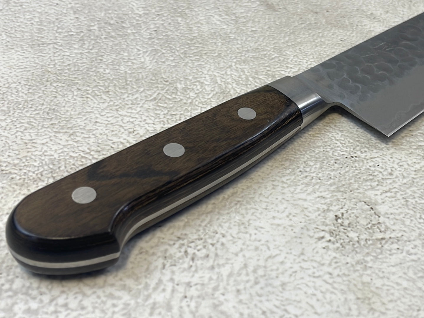 Tsunehisa Aokami Super Gyuto 240mm Brown Pakka Wood Handle - Made in Japan 🇯🇵