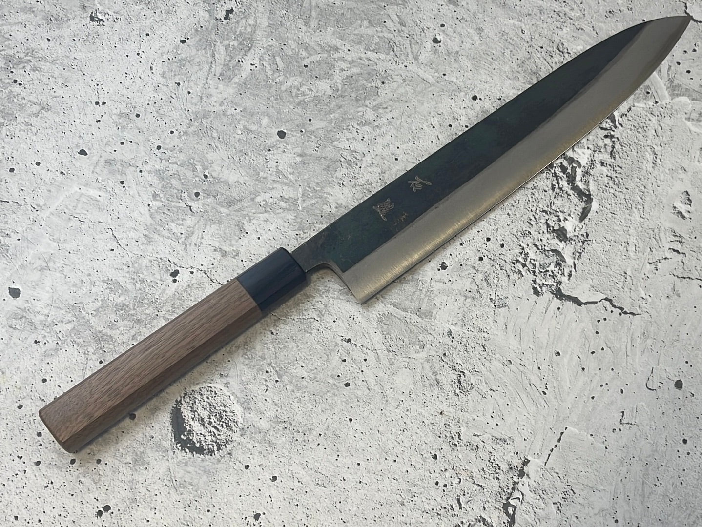 Yoshimune Kurouchi Gyuto 270mm ( 10.6 in) Aogami(Blue) No.2 Double-Bevel