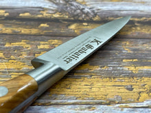 Load image into Gallery viewer, K Sabatier Paring Knife 80mm - CARBON STEEL - OLIVE WOOD HANDLE
