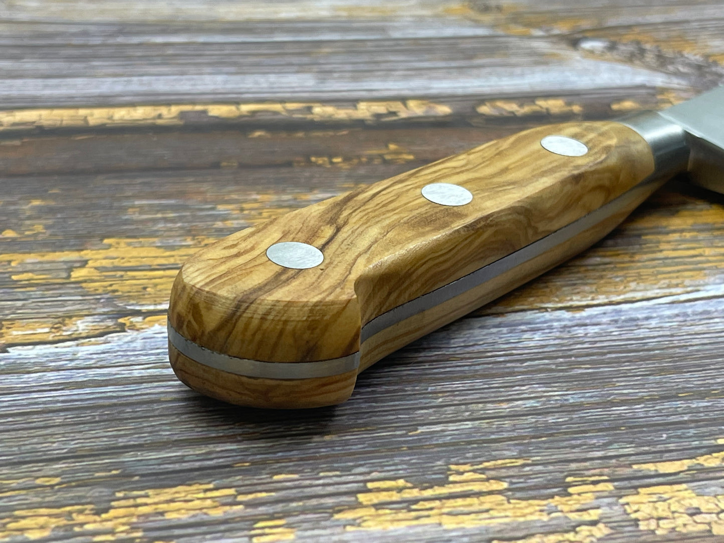 K Sabatier Chef Knife 250mm - CARBON STEEL - OLIVE WOOD HANDLE
