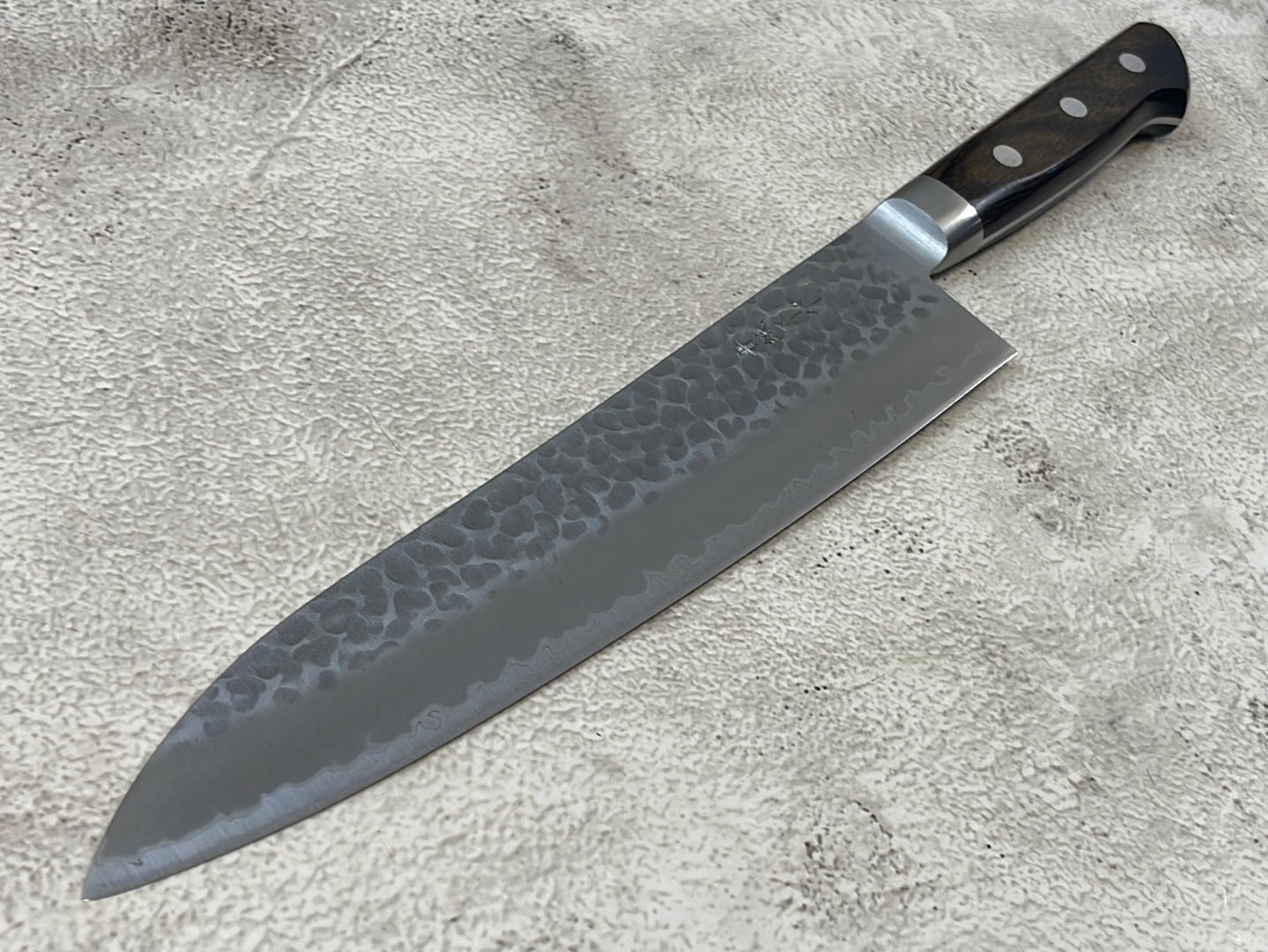 Tsunehisa Aokami Super Gyuto 210mm Brown Pakka Wood Handle - Made in Japan 🇯🇵
