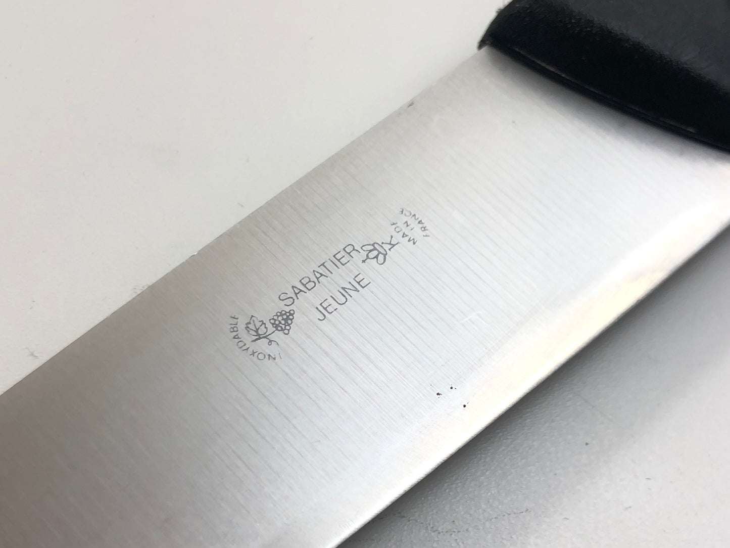 Vintage Sabatier Jeune Inox Steel 190mm Chef Knife Plastic Handle Made In France 07