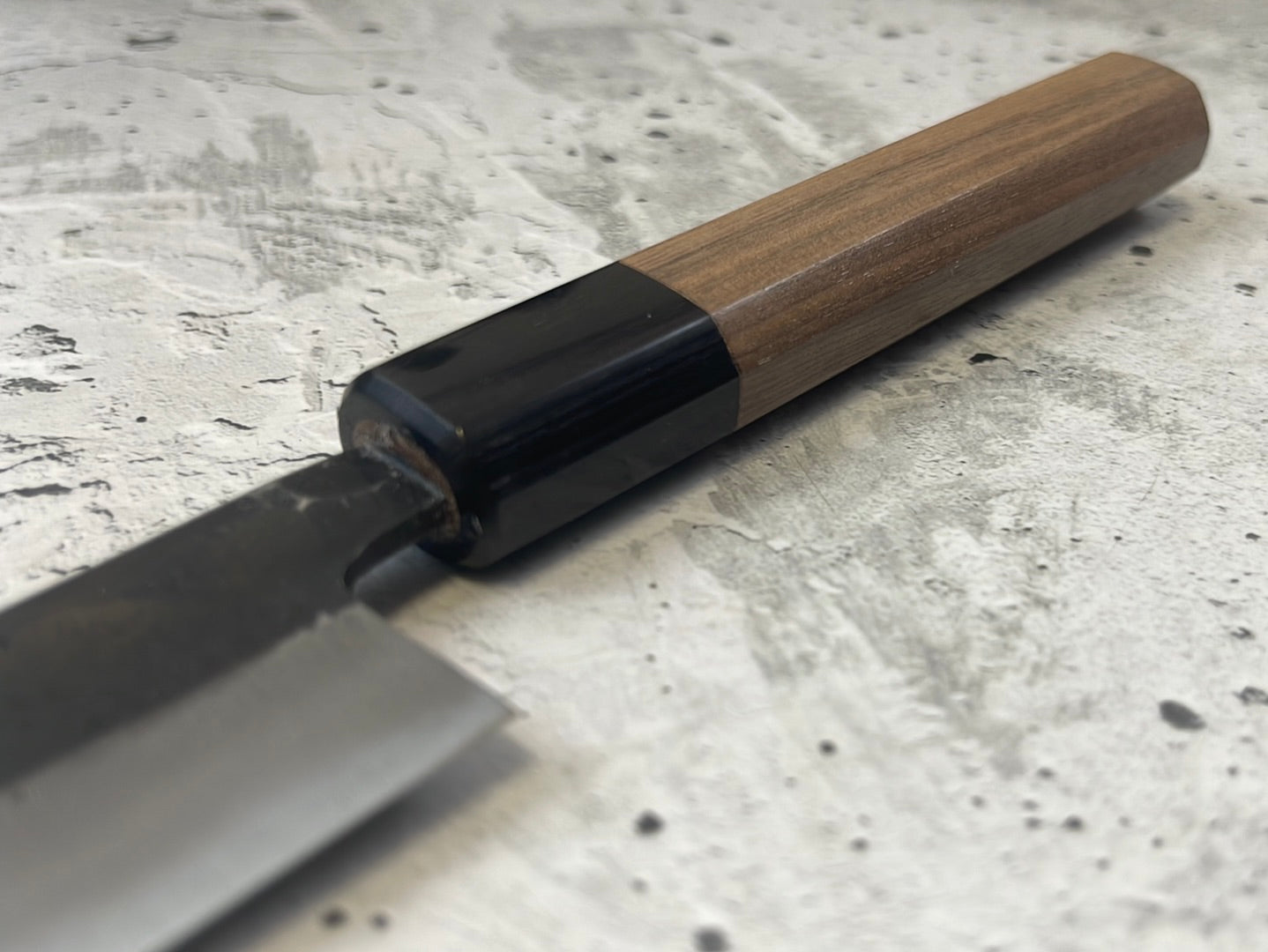 Yoshimune Sujihiki Kurouchi 240 mm (9.4 in) Aogami (Blue) #2 Double-Bevel