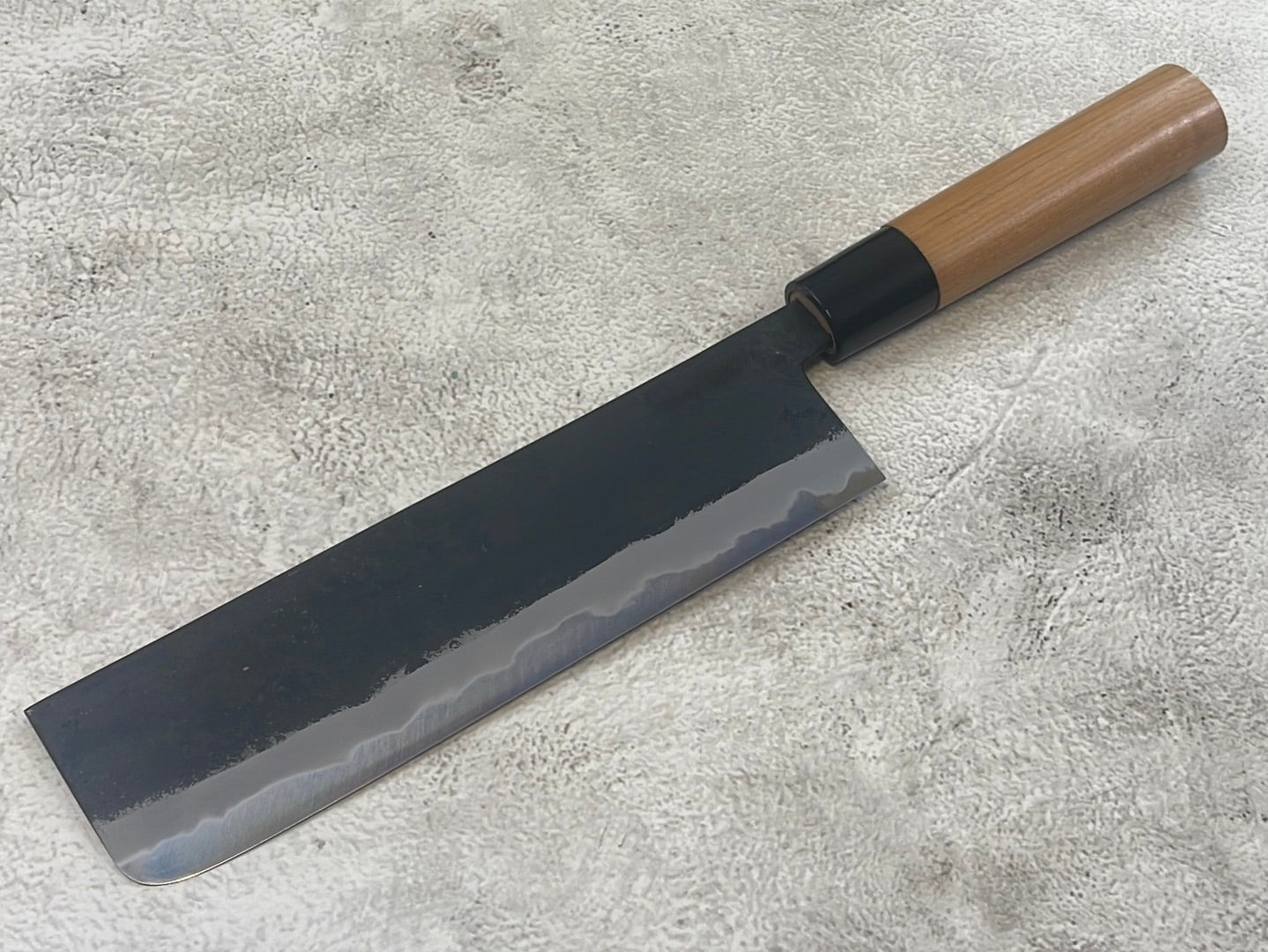 Hinokuni Shirogami #1 Nakiri Knife 180mm Cherry Wood Handle - Made in Japan 🇯🇵