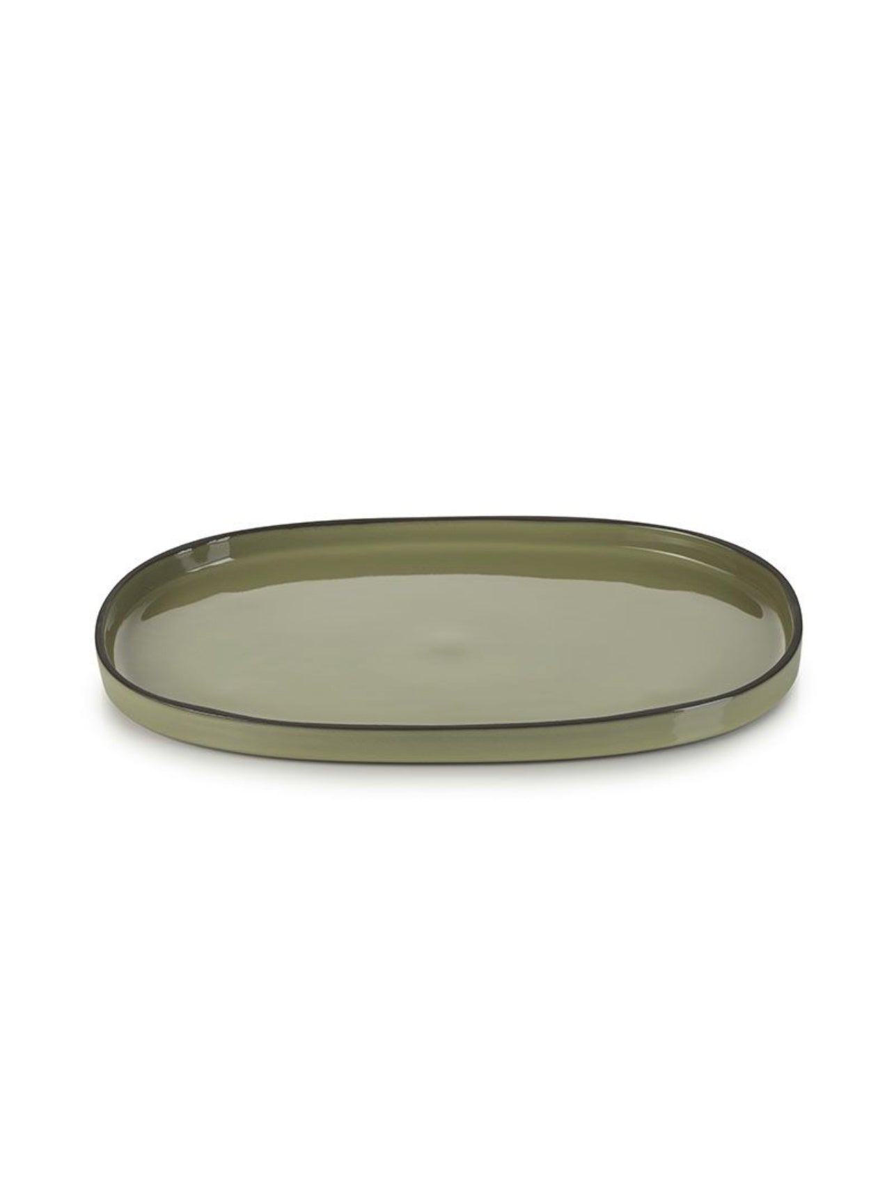 Revol Caractère Oval Serving Plate 35cm - Cardamom