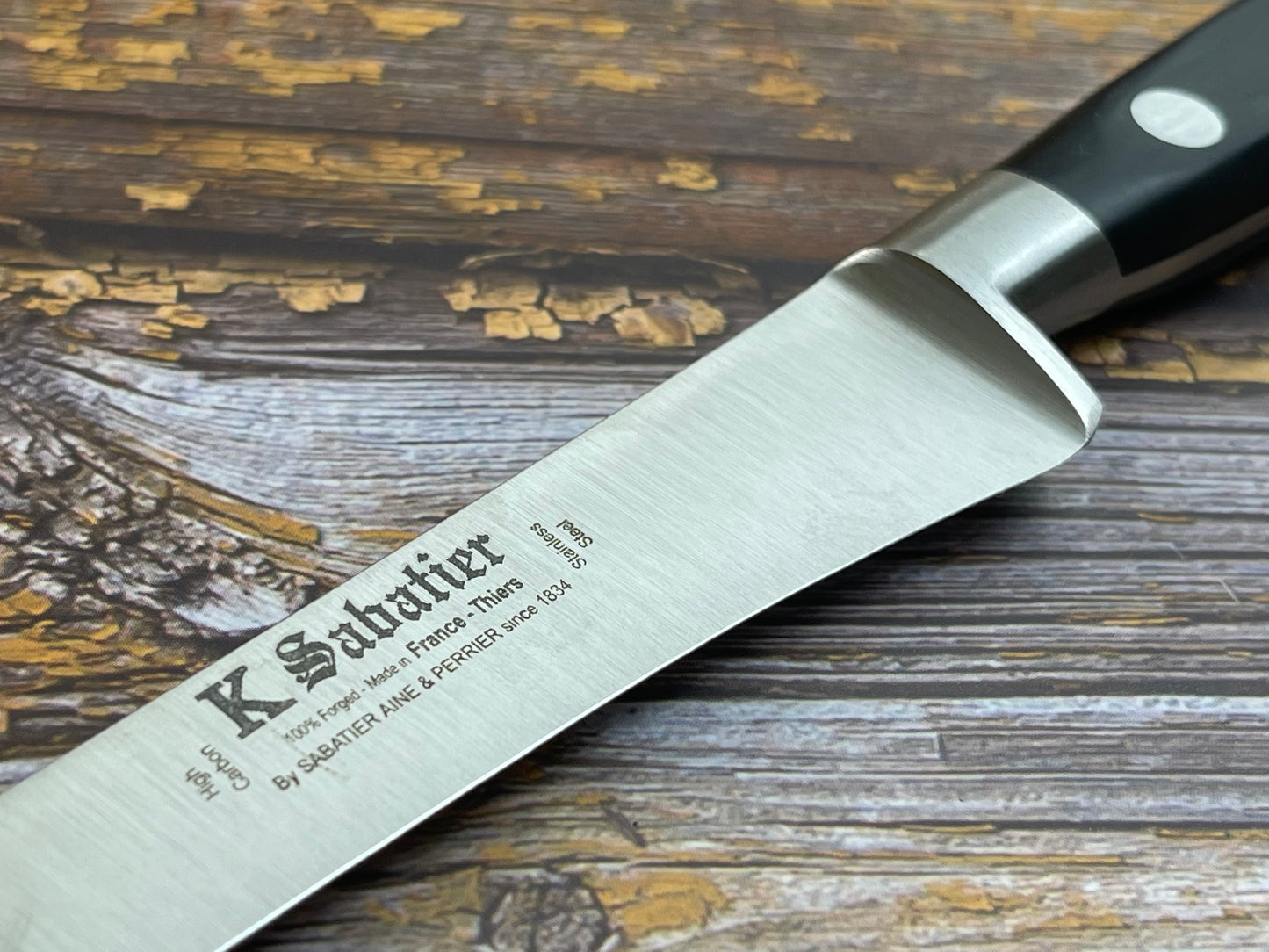 K Sabatier Authentique Salmon Slicing Knife 300mm - HIGH CARBON STEEL Made In France