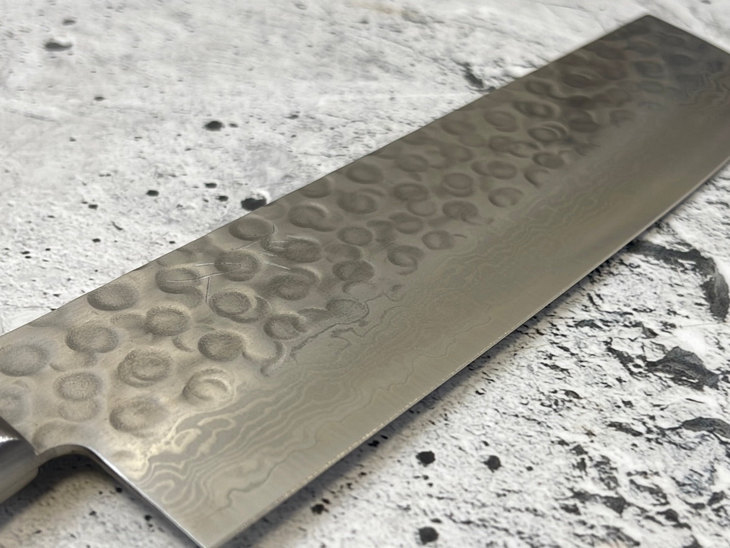 Tsunehisa VG10 33layers Damascus Steel Nakiri 180mm Brown Pakka Wood Handle - Made in Japan 🇯🇵