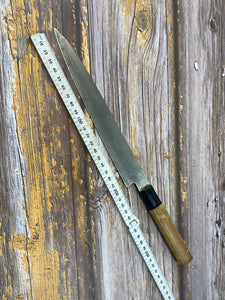 Vintage Japanese Yanagiba Knife 200mm  Made in Japan 🇯🇵 Carbon Steel 434