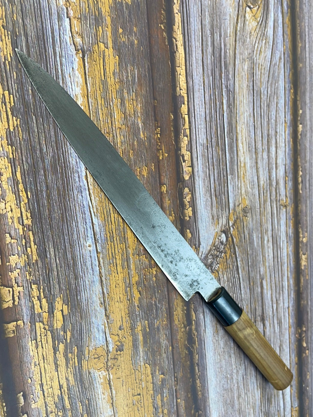 Vintage Japanese Yanagiba Knife 200mm  Made in Japan 🇯🇵 Carbon Steel 434