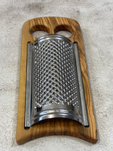 Load image into Gallery viewer, Berard Medium Flat Parmesan Cheese Grater Olive Wood