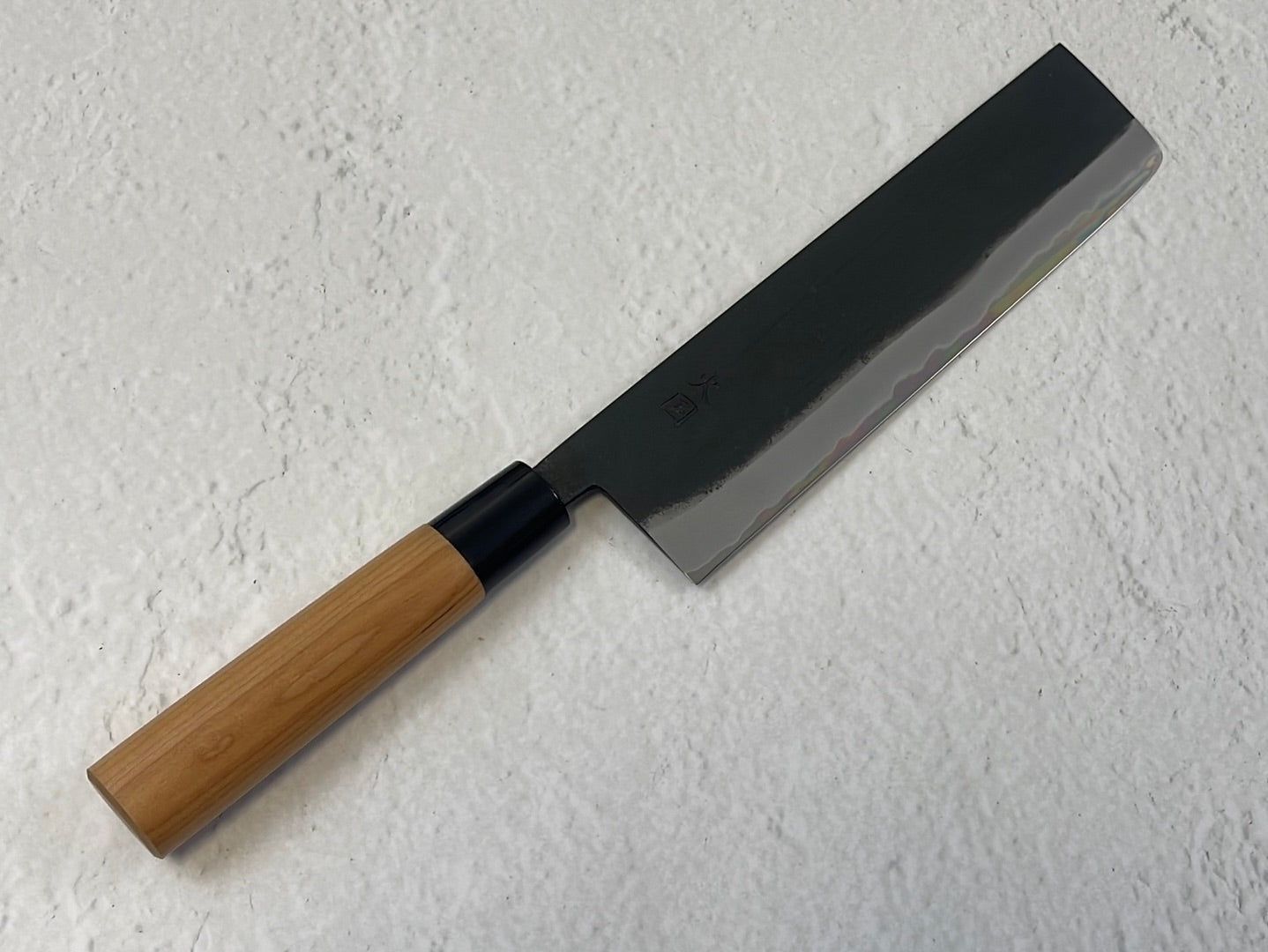 Hinokuni Shirogami #1 Nakiri Knife 210mm Cherry Wood Handle - Made in Japan 🇯🇵