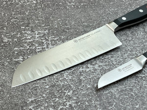 Wüsthof Classic 2-piece Santoku Knife Set