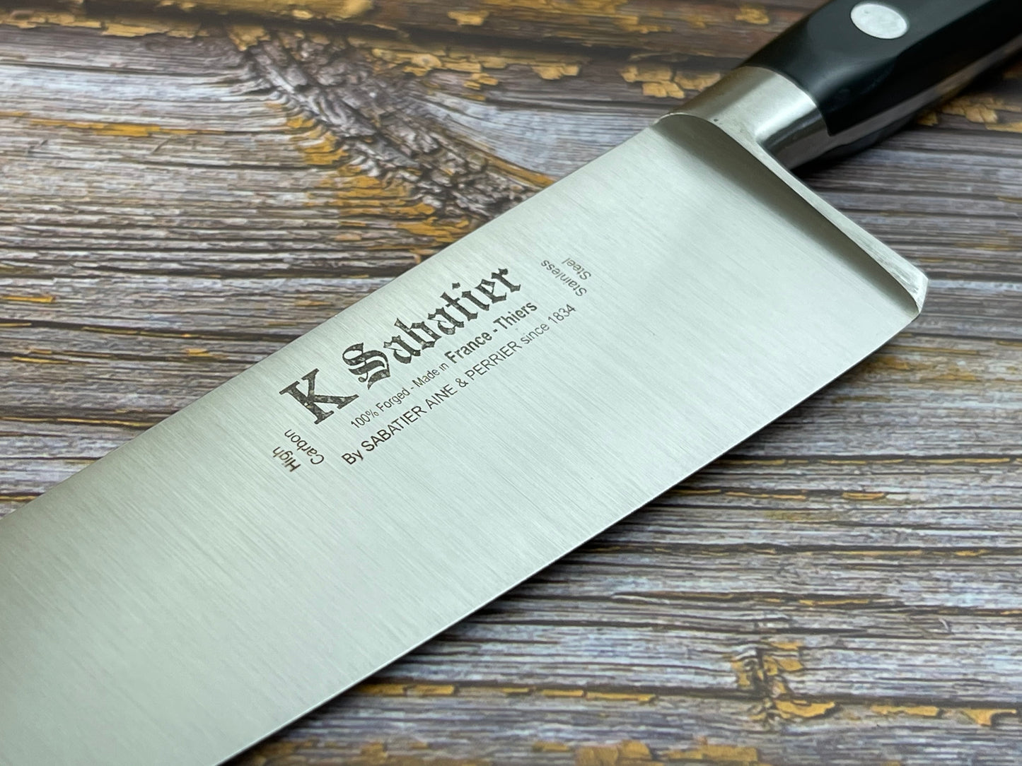 K Sabatier Authentique Chef's Knife 23cm - HIGH CARBON STEEL Made In France