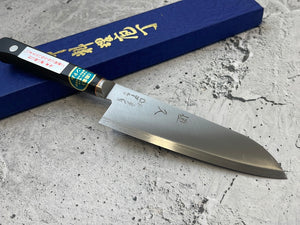 Tsunehisa VG1 Stainless M104 KO Santoku Knife 140mm - Made in Japan 🇯🇵