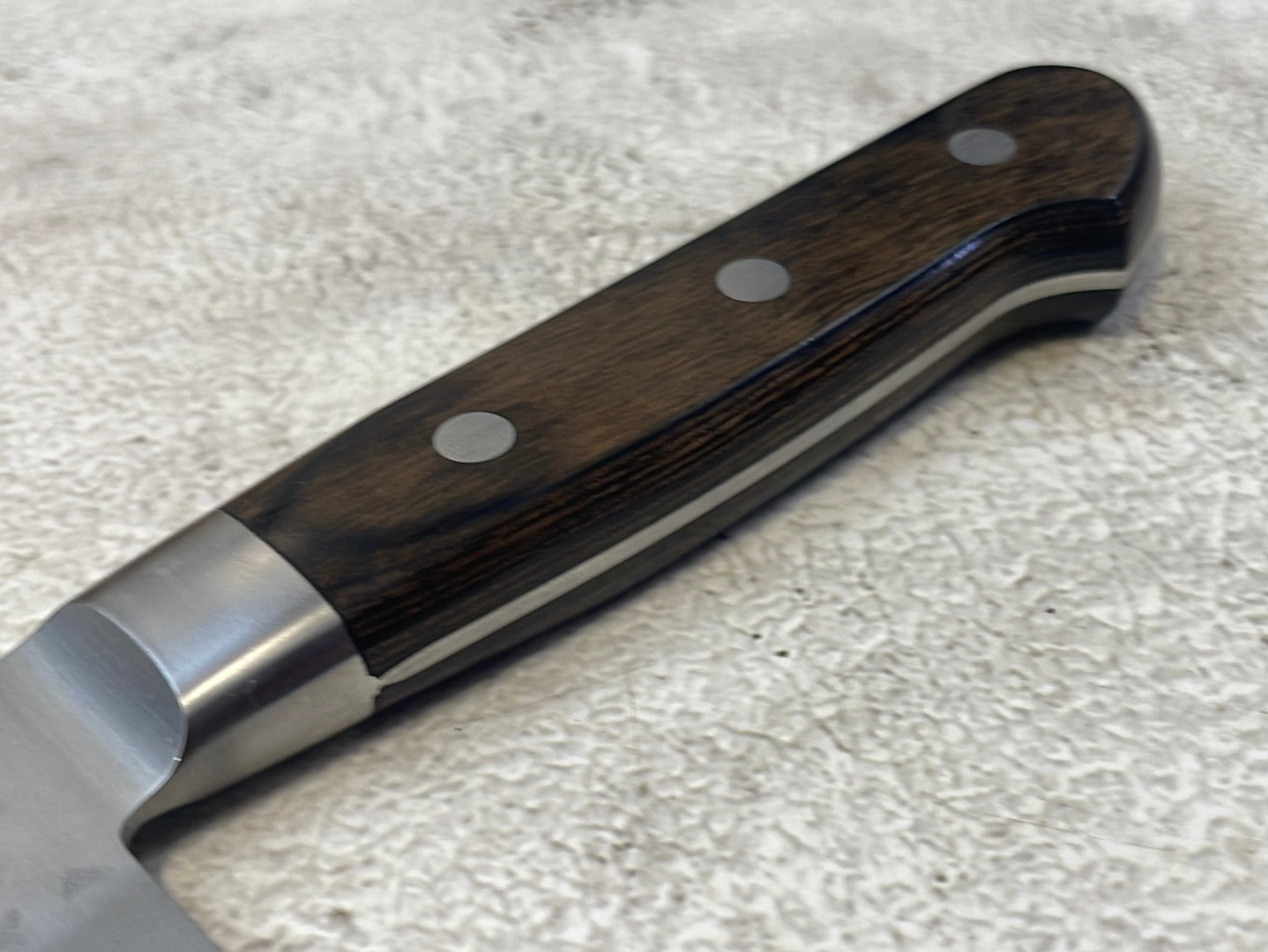 Tsunehisa Aokami Super Gyuto 240mm Brown Pakka Wood Handle - Made in Japan 🇯🇵