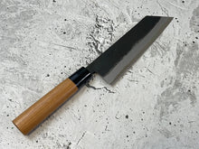 Load image into Gallery viewer, Hinokuni Shirogami #1 Bunka Knife 180mm Cherry Wood Handle - Made in Japan 🇯🇵