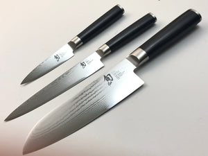 Shun Classic 3 Piece Santoku Knife Set