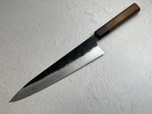 Load image into Gallery viewer, Gyuto 230mm (2022 Profile) Kurouchi Jatiwood and Rosewood Timber Handle