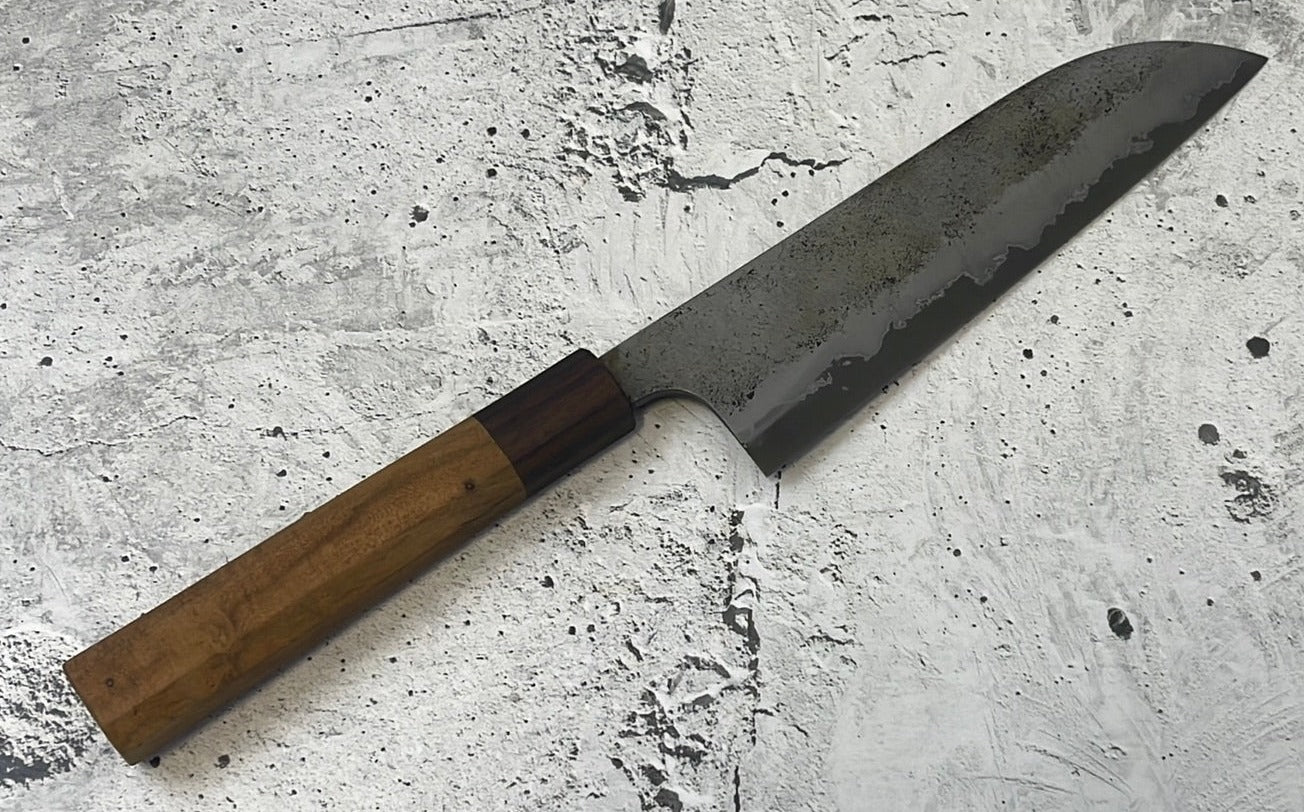 SanMai Santoku 180mm Nashiji Etched, Jatiwood & Rosewood Handle