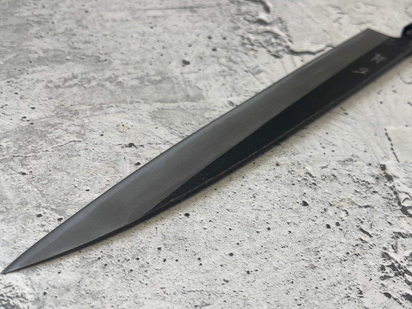 Yoshimune Sujihiki Kurouchi 240 mm (9.4 in) Aogami (Blue) #2 Double-Bevel