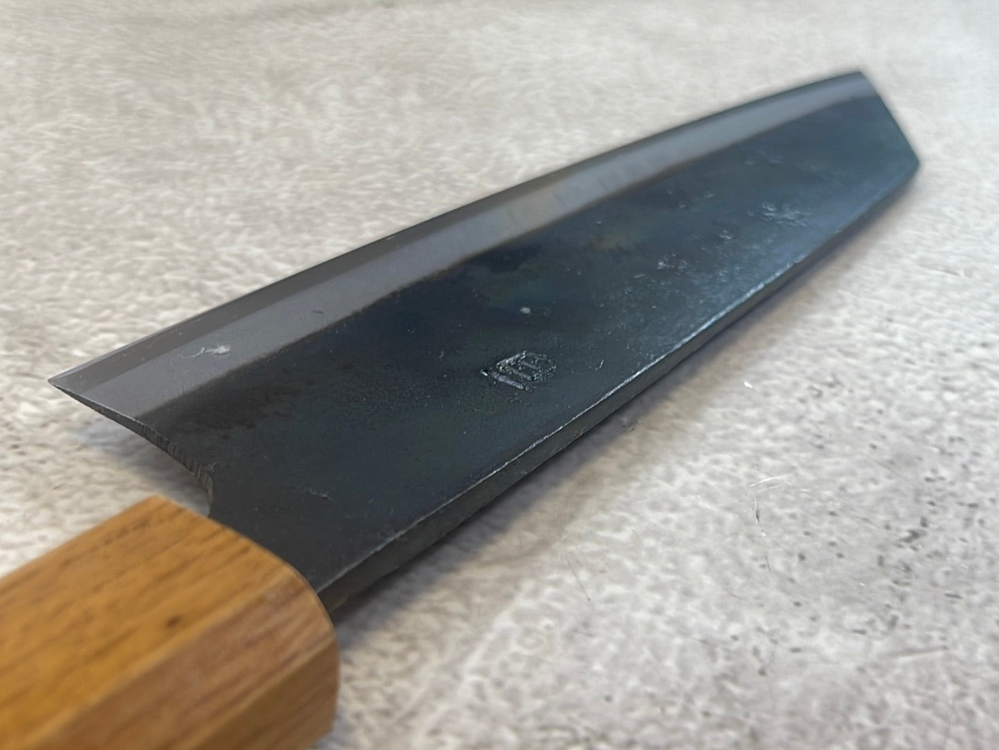 Tsukasa Shiro Kuro 150mm Bunka- Shirogami Steel - Oak Octagnon Handle