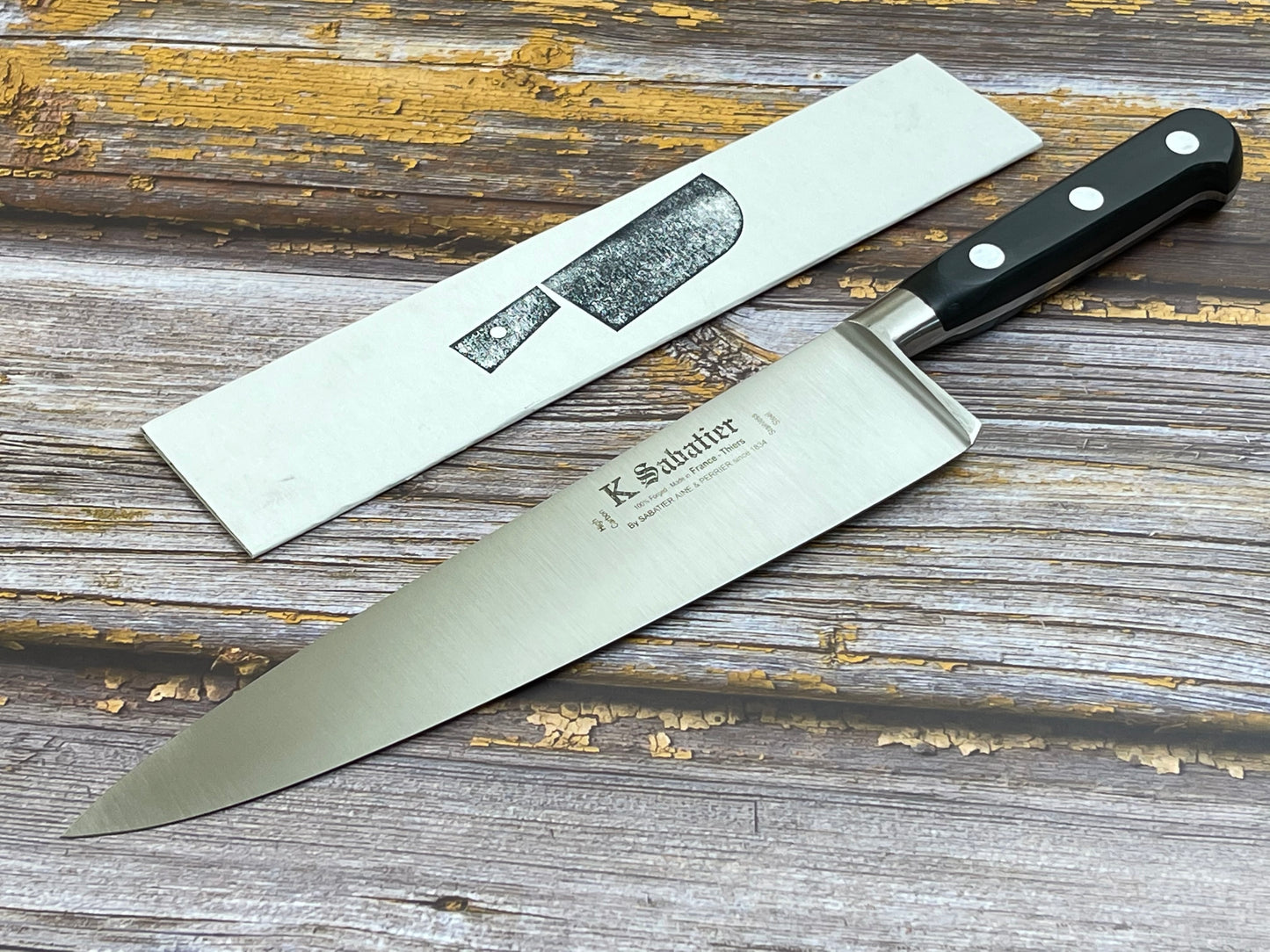 K Sabatier Authentique Chef's Knife 23cm - HIGH CARBON STEEL Made In France