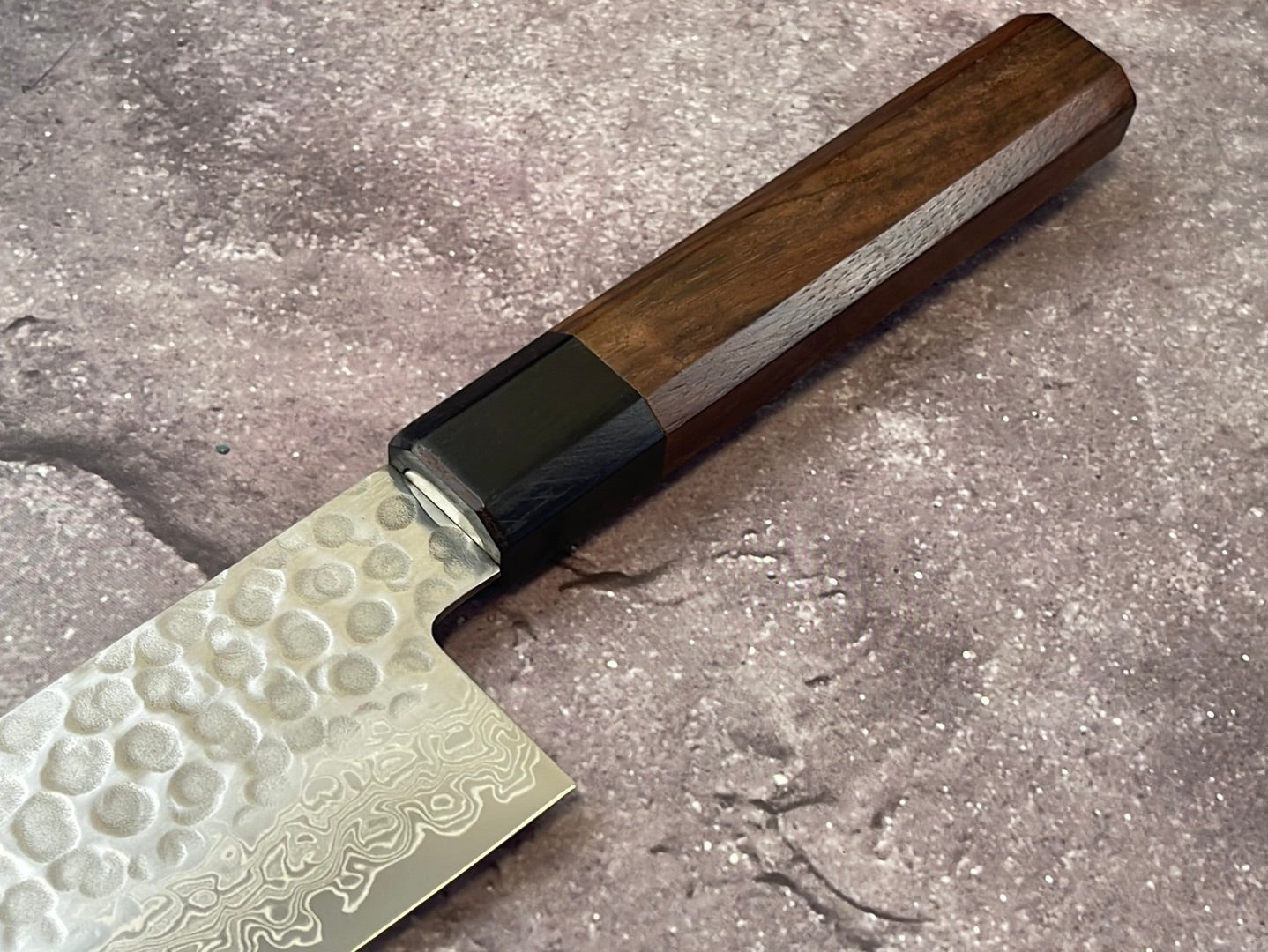 Yoshimune Gyuto Damascus Hammered Finish Knife 240 mm (9.4 in) Stainless clad Aus10