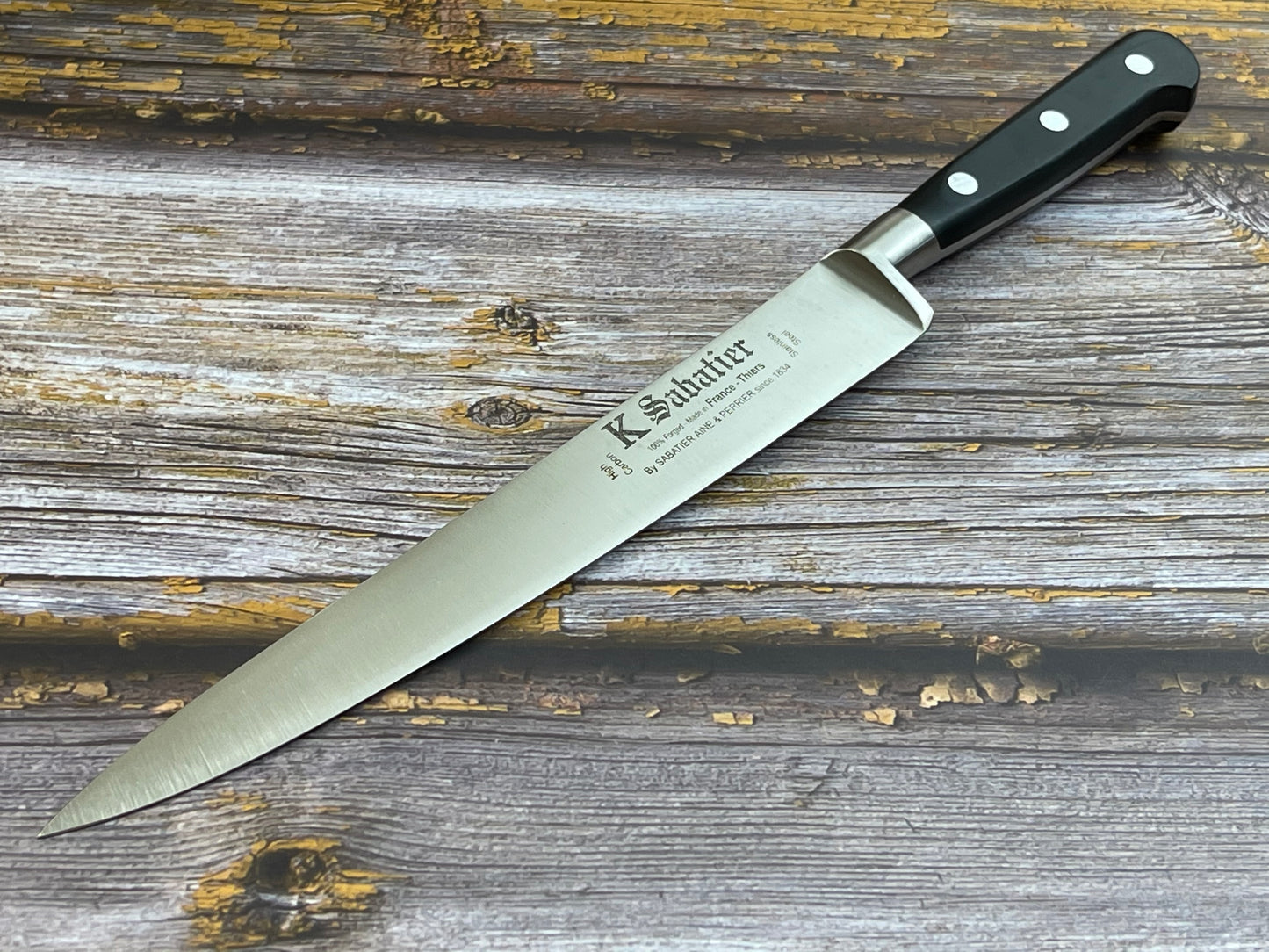 K Sabatier Authentique Flexible Fillet Knife 200mm - HIGH CARBON STEEL Made In France