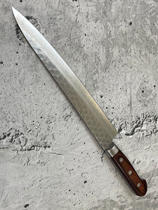 Tsunehisa VG10 Brown Pakka Sujihiki Knife 240mm - Made in Japan 🇯🇵