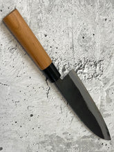 Load image into Gallery viewer, Hinokuni Shirogami #1 Santoku Knife 180mm Cherry Wood Handle - Made in Japan 🇯🇵