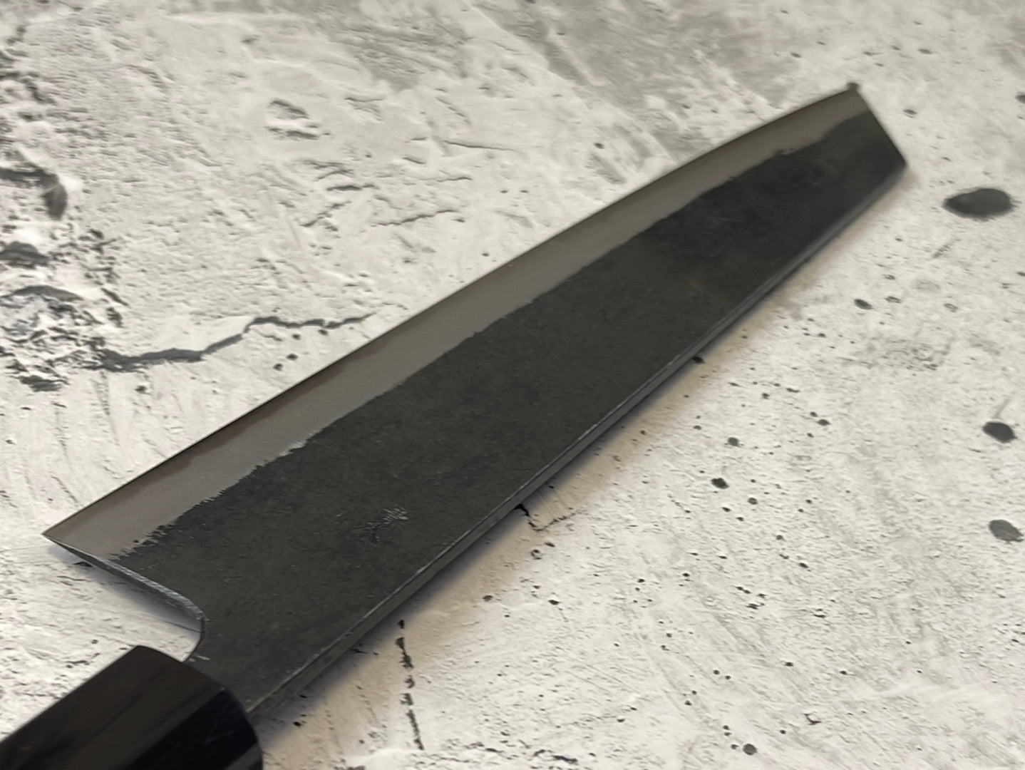Yoshimune Kiritsuke Kurouchi 240 mm (9.4 in) Aogami (Blue) #2 Double-Bevel