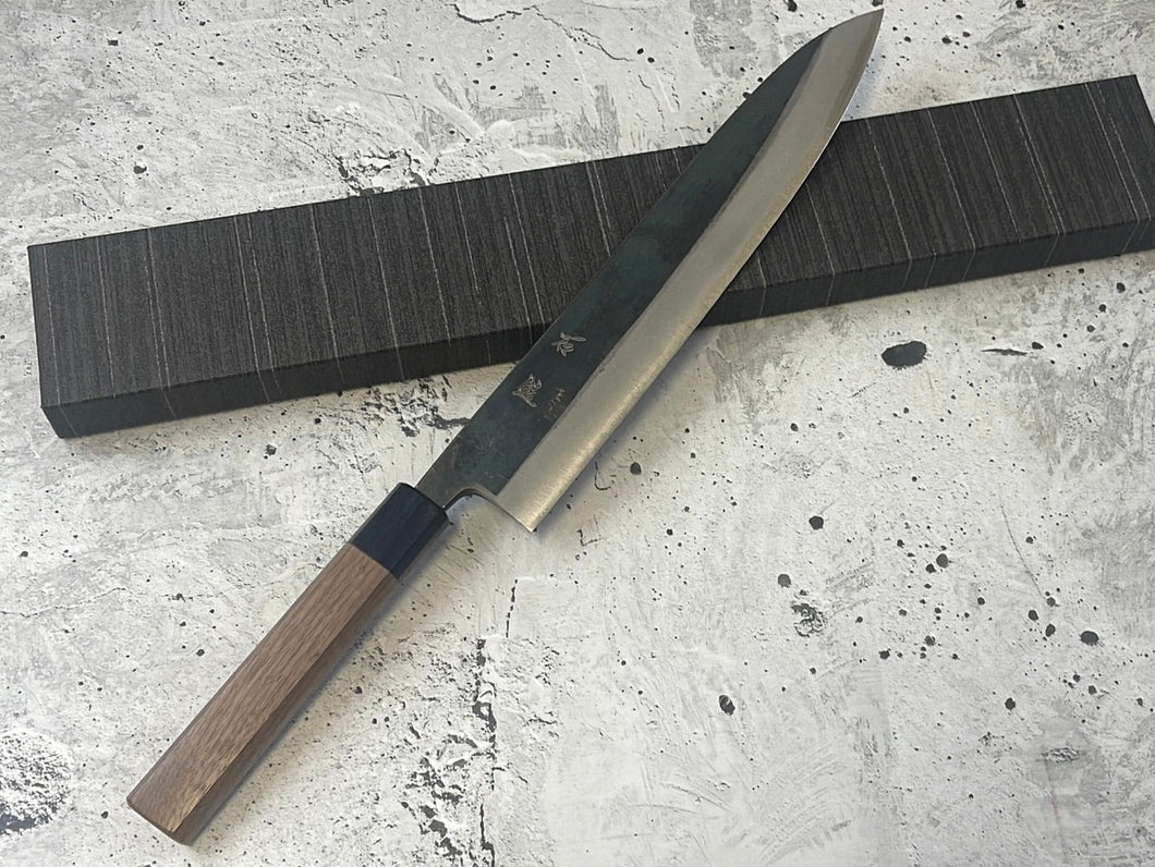 Yoshimune Kurouchi Gyuto 270mm ( 10.6 in) Aogami(Blue) No.2 Double-Bevel