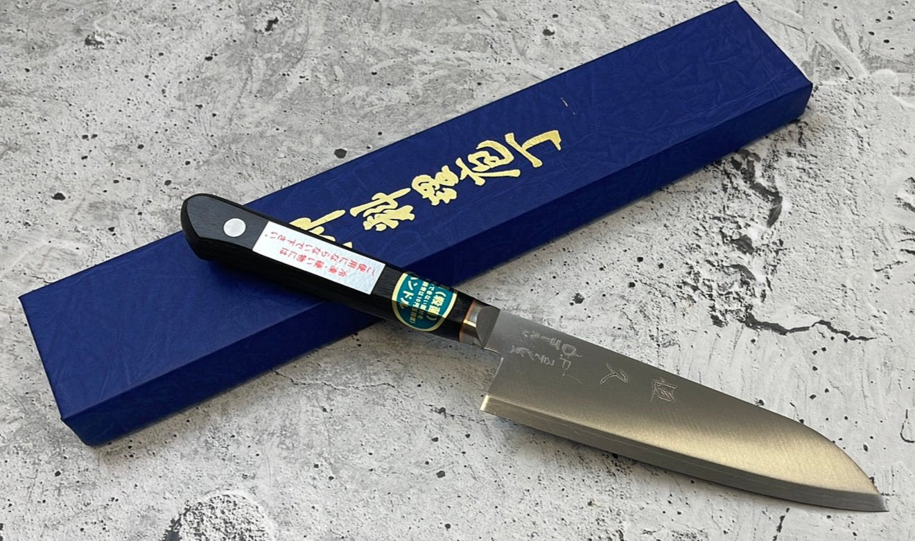 Tsunehisa VG1 Stainless M104 KO Santoku Knife 140mm - Made in Japan 🇯🇵