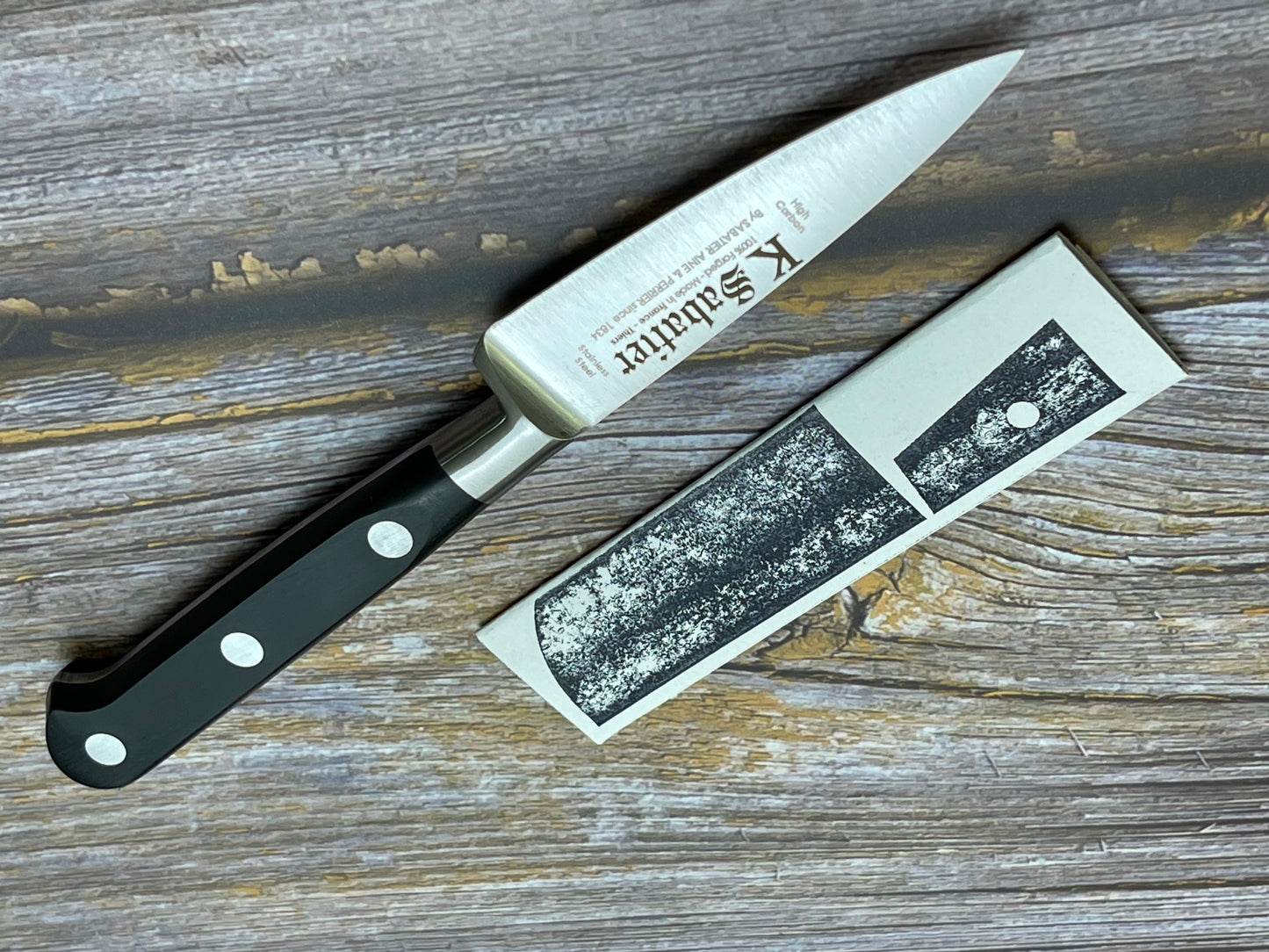 K Sabatier Authentique Paring Knife 80mm - HIGH CARBON STEEL Made In France