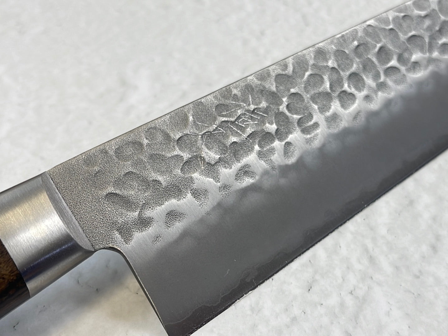 Tsunehisa AUS-8 Tsuchime Kiritsuke Knife 210mm Brown Pakka Wood - Made in Japan 🇯🇵