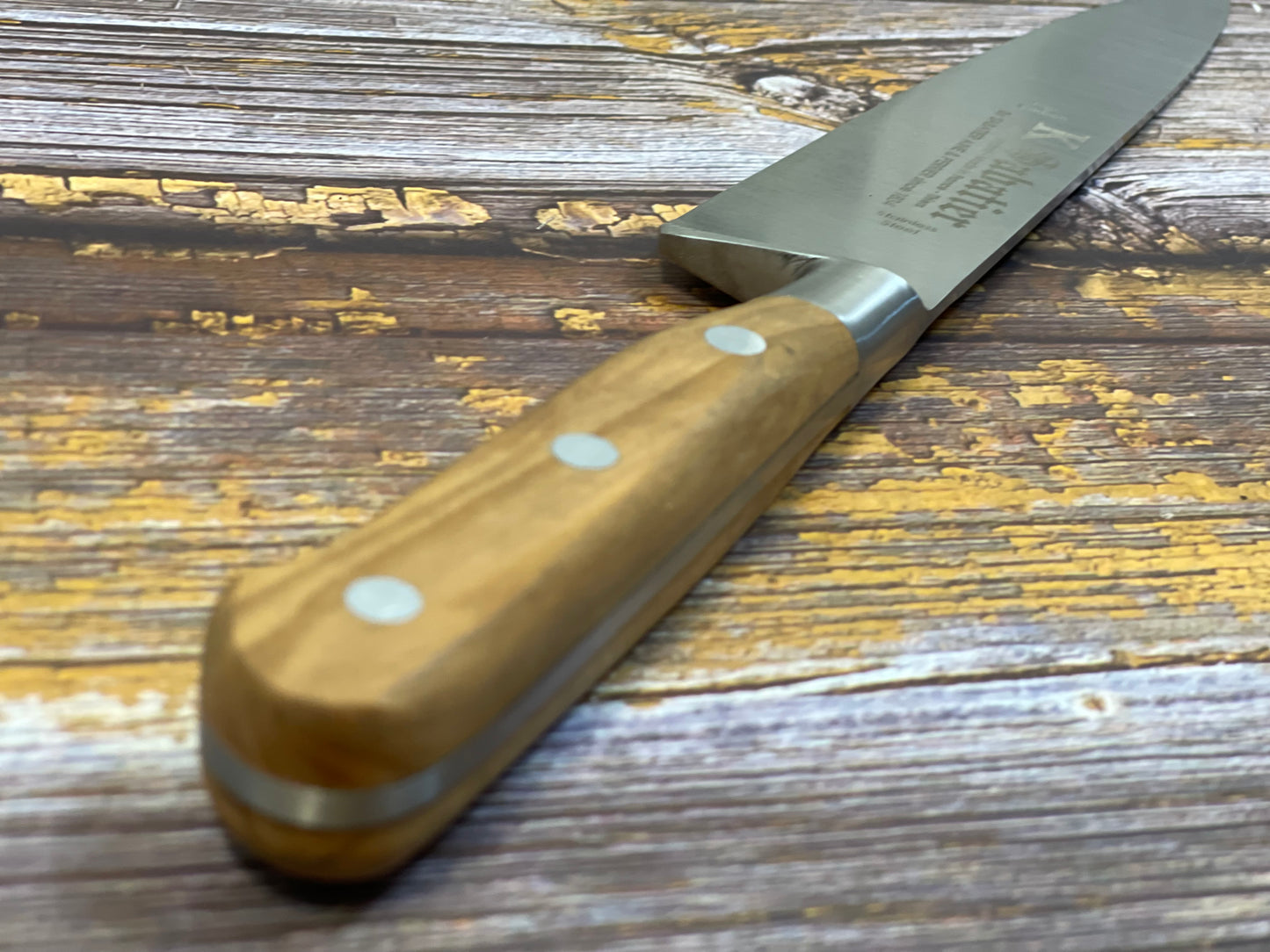 K Sabatier Chef Knife 150mm - HIGH CARBON STEEL - OLIVE WOOD HANDLE