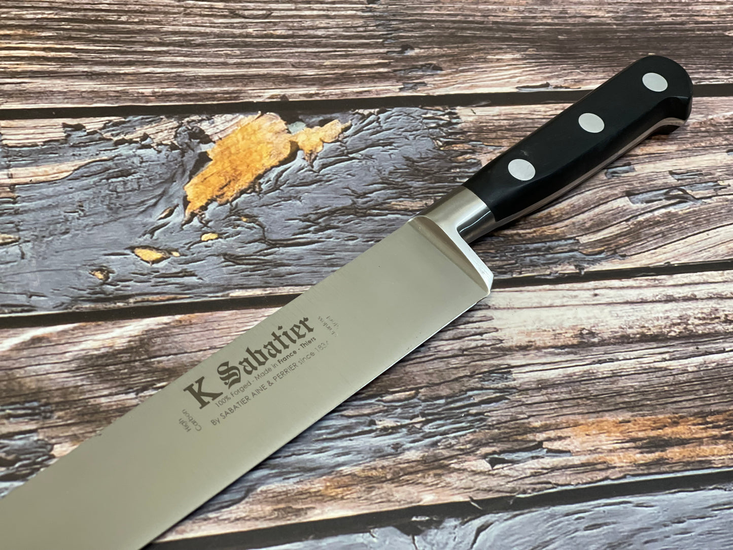 K Sabatier Authentique Slicing Knife 300mm - HIGH CARBON STEEL Made In France