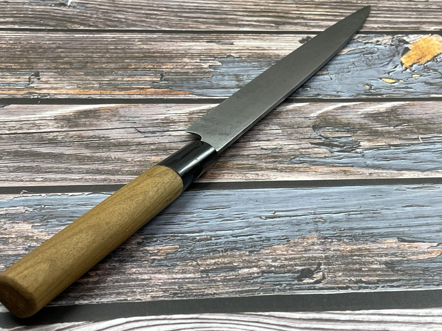 Vintage Japanese Yanagiba Knife 200mm Made in Japan 🇯🇵 Carbon Steel 95