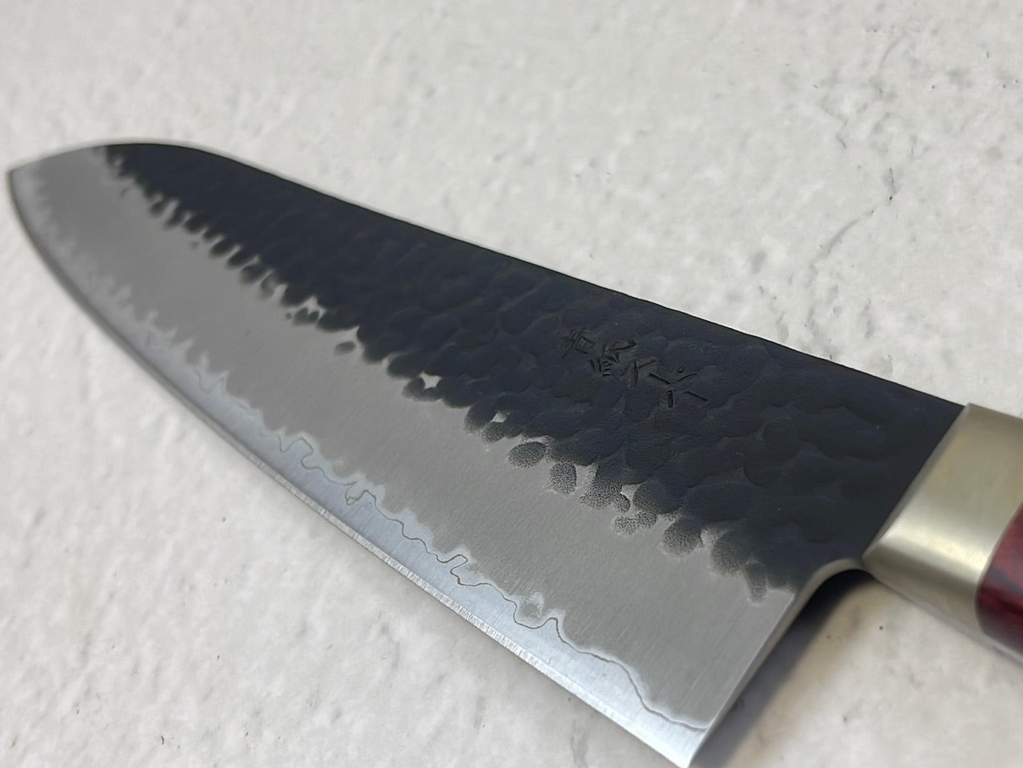 Tsunehisa Aogami Super Kuro Tsutime Gyuto Knife 210mm  Red Pakka Wood Handle - Made in Japan 🇯🇵
